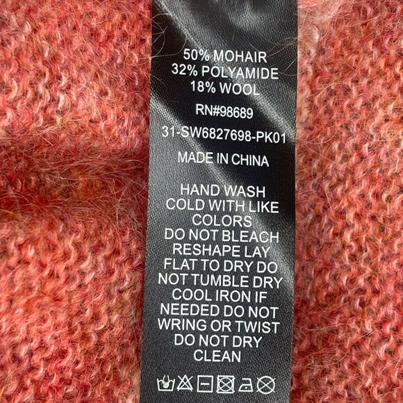 Todd Snyder Recycled Wool Alpaca Crewneck Knit Sweater - Orange - Size M - Picture 4 of 5